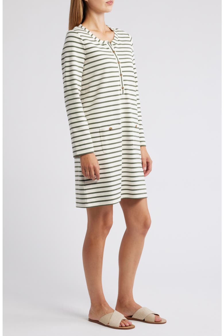 Aurora Isle Long Sleeve Dress, Alternate, color, LT PALM MOSS