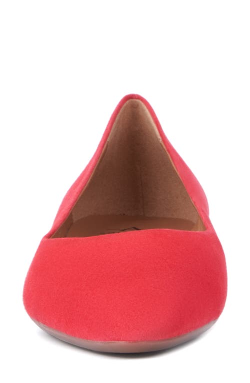 Aquatalia Penina Flat In Raspberry