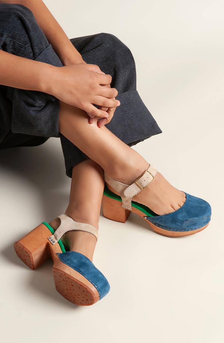 Charlotte Stone Maud Multicolor Ankle Strap Platform Clog, Alternate, color,