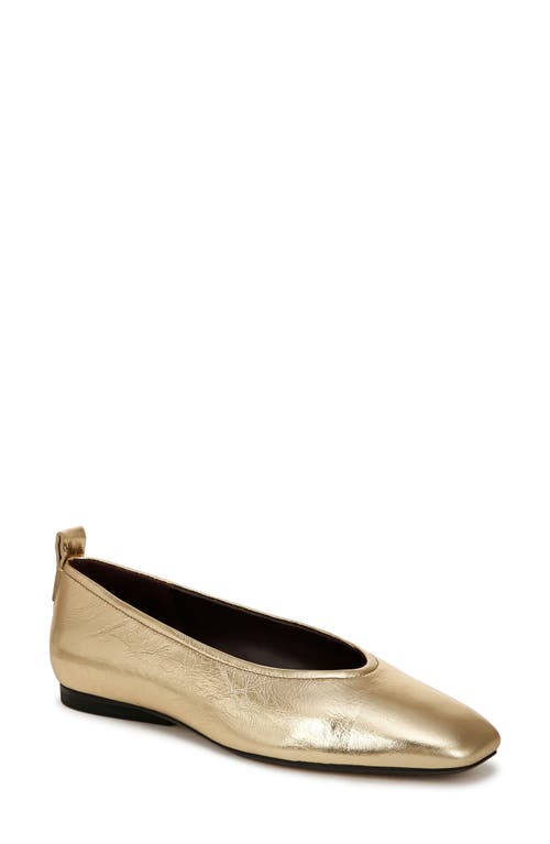 27 EDIT Naturalizer Carla Flat in Dark Gold Leather 