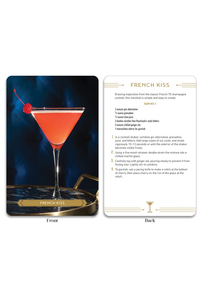 'Make It a Mocktail' Recipe Deck, Alternate, color, BLACK