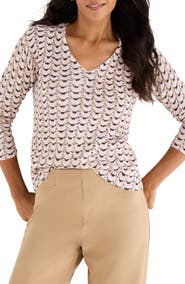 NIC+ZOE Mosaica Cotton Cord Sweater