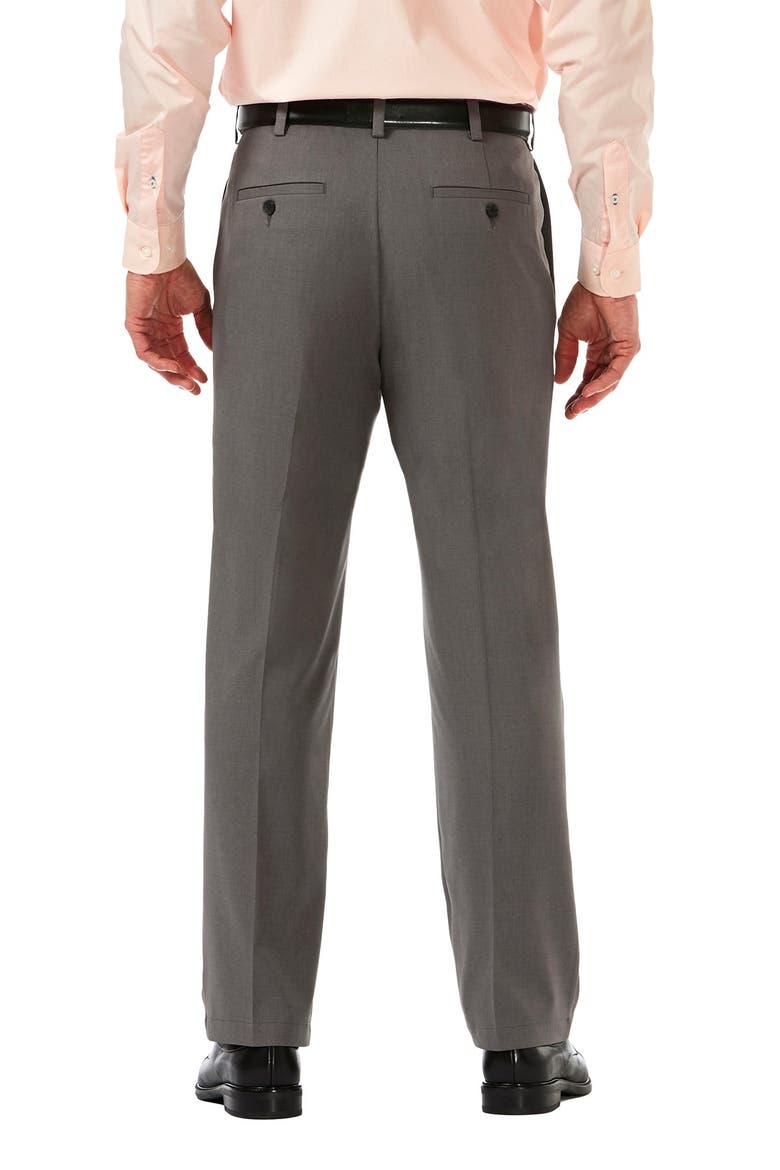 Cool 18® PRO Heather Classic Fit Pleat Front Pants, Alternate, color, HTR GREY