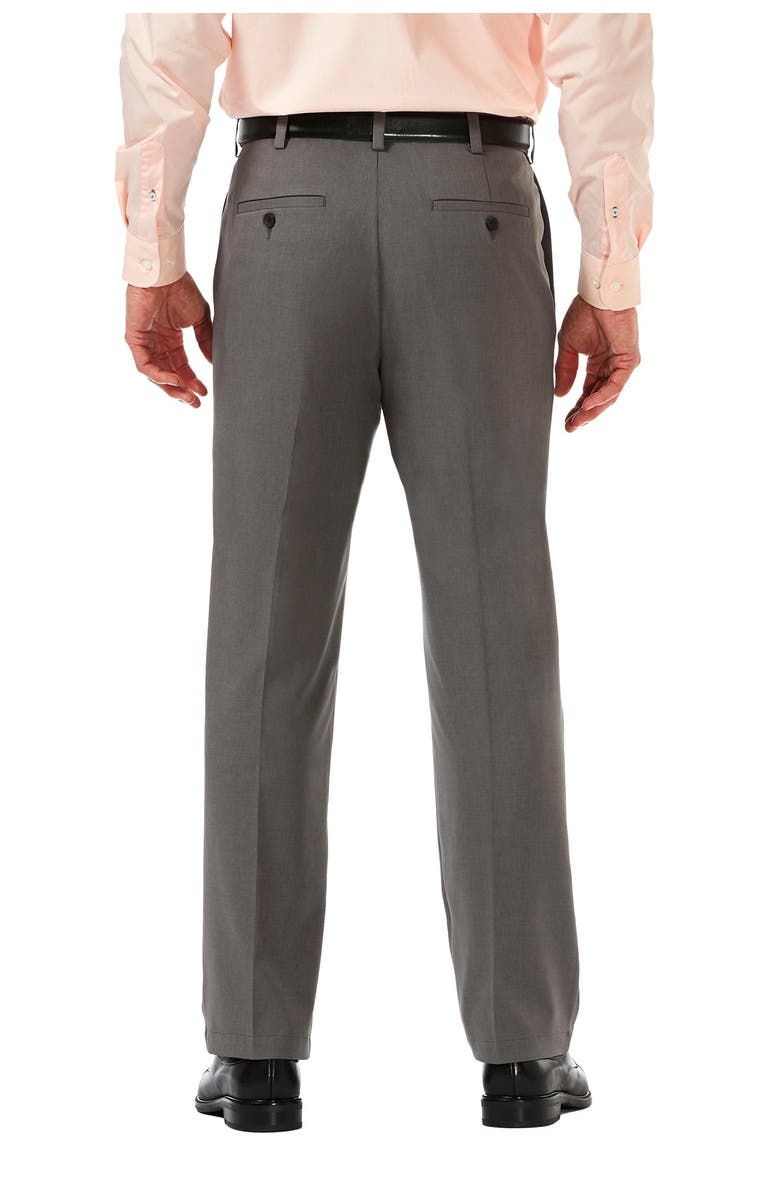 HAGGAR Cool 18<sup>®</sup> PRO Heather Classic Fit Pleat Front Pants, Alternate, color, Htr Grey