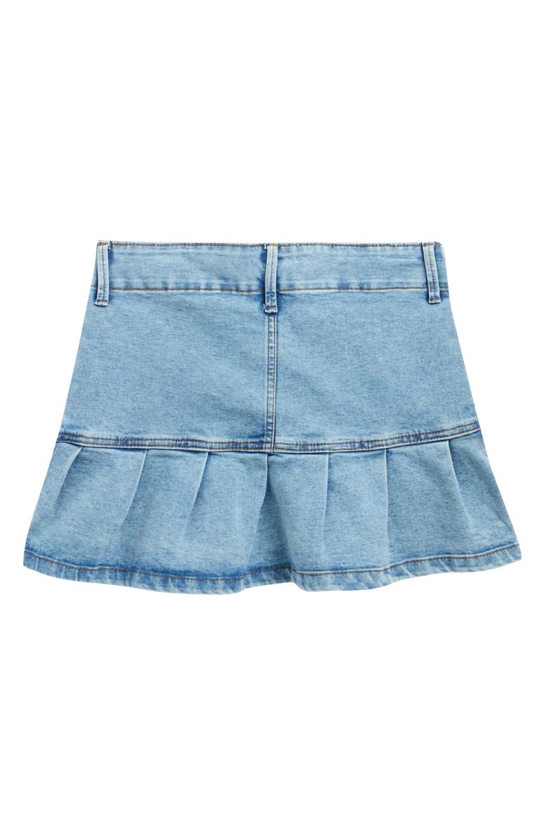 Jessica Simpson Kids' Pleated Denim Skirt, Alternate, color, 