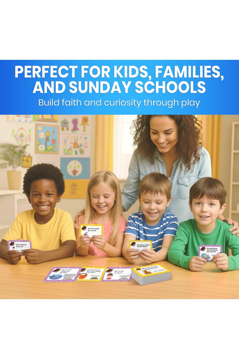 Bible Trivia and Learning Card Games for Kids & Adults, Alternate, color, Bible Trivia for Kids