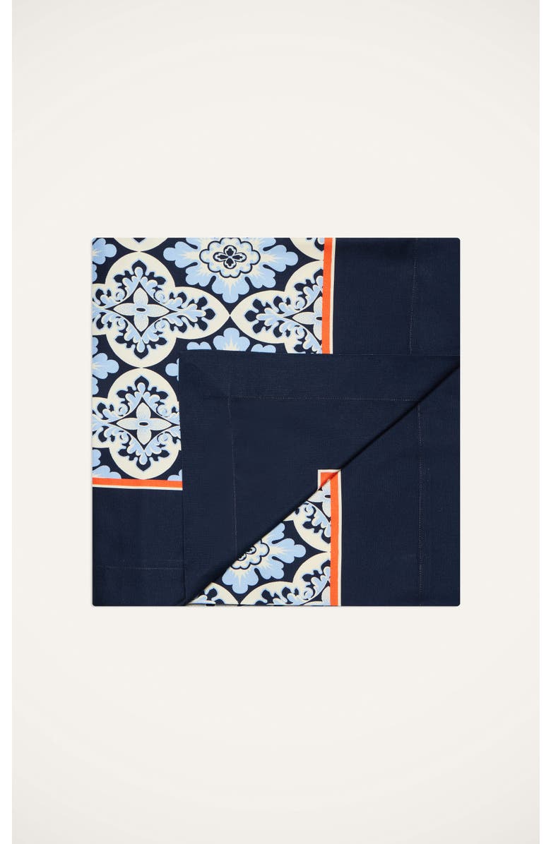 La DoubleJ Large Tablecloth (66.9"x137.8") Palazzo Blue, Main, color,