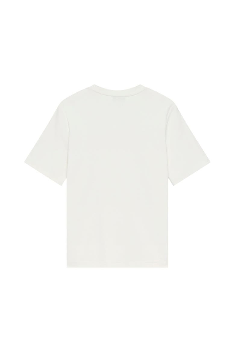 Crochet Panel T-Shirt, Alternate, color, Ivory