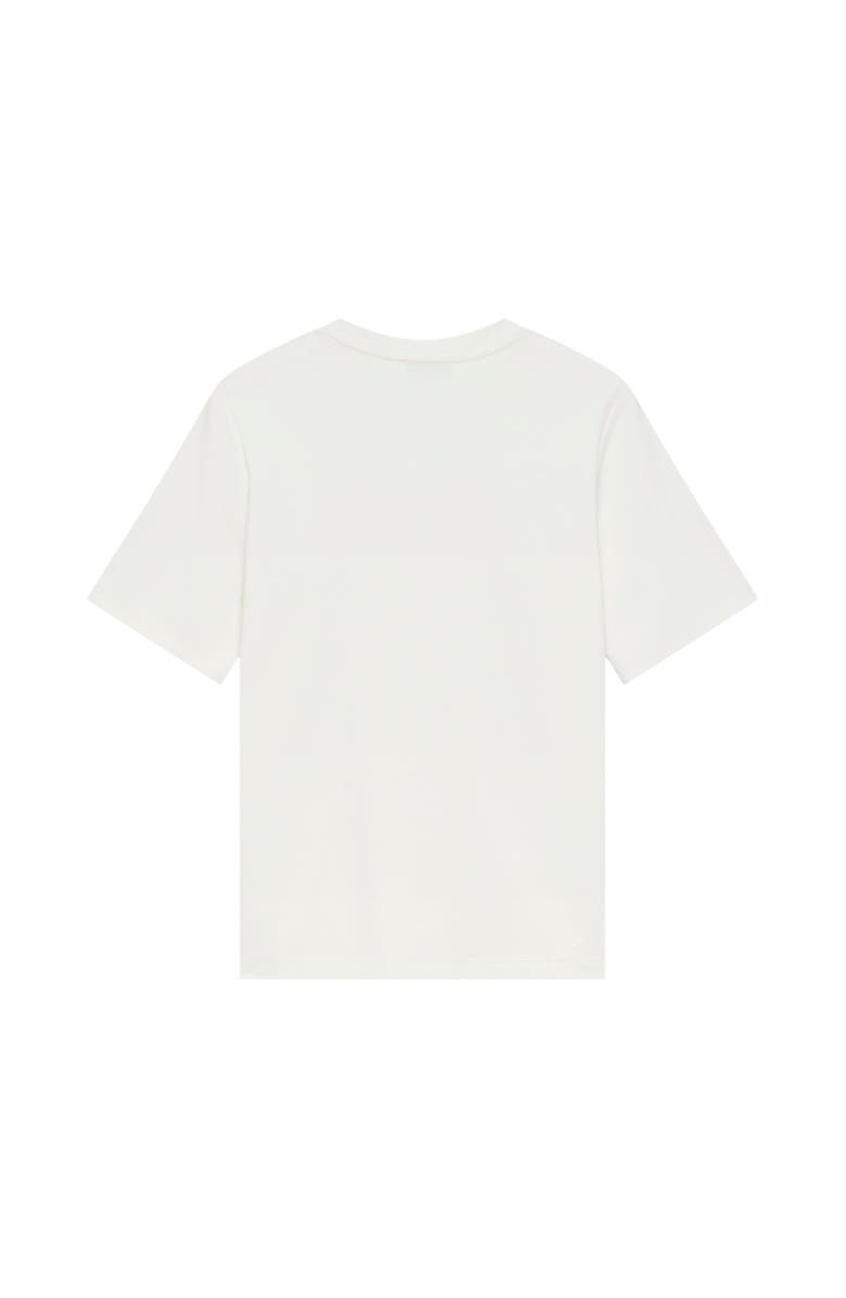 MINT VELVET Crochet Panel T-Shirt, Alternate, color, Ivory