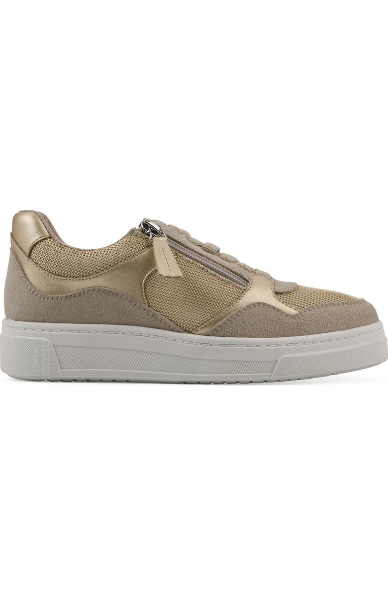 CLIFFS BY WHITE MOUNTAIN Uplit Zip Sneaker, Alternate, color, Beachwood Gold Multi