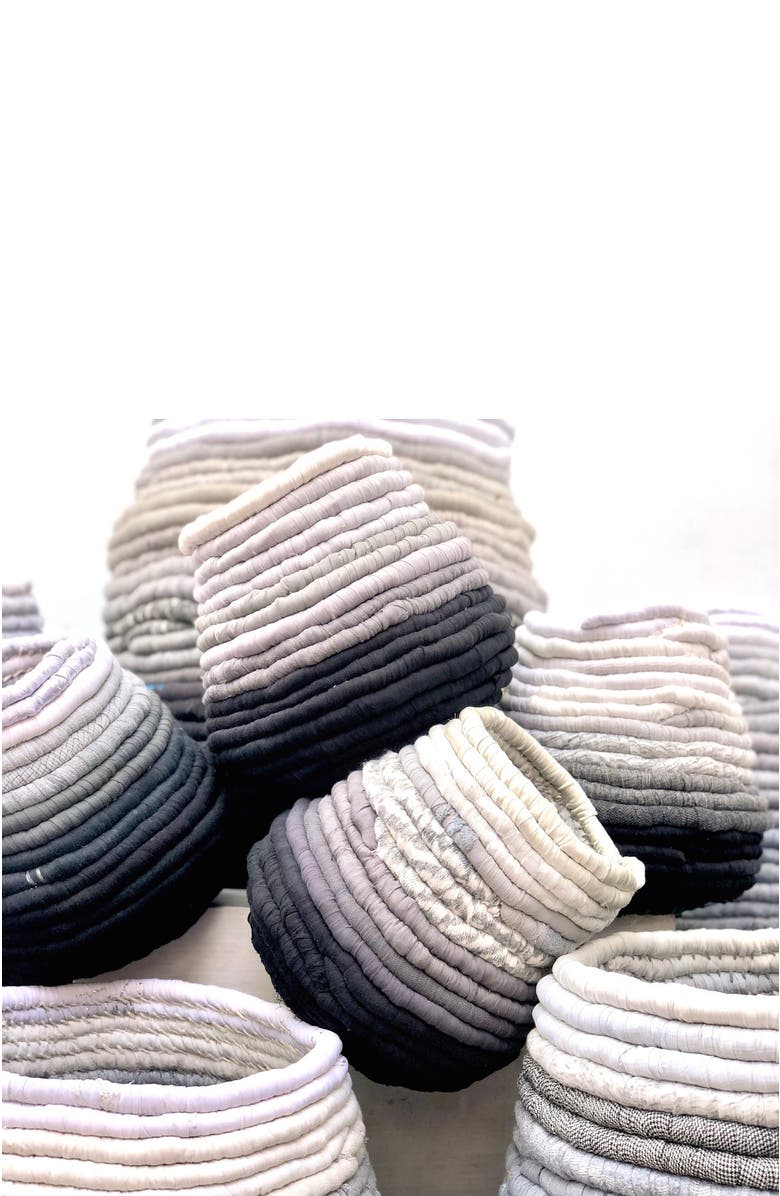 Little Ndaba Ngongo Pot, Alternate, color, White/Black