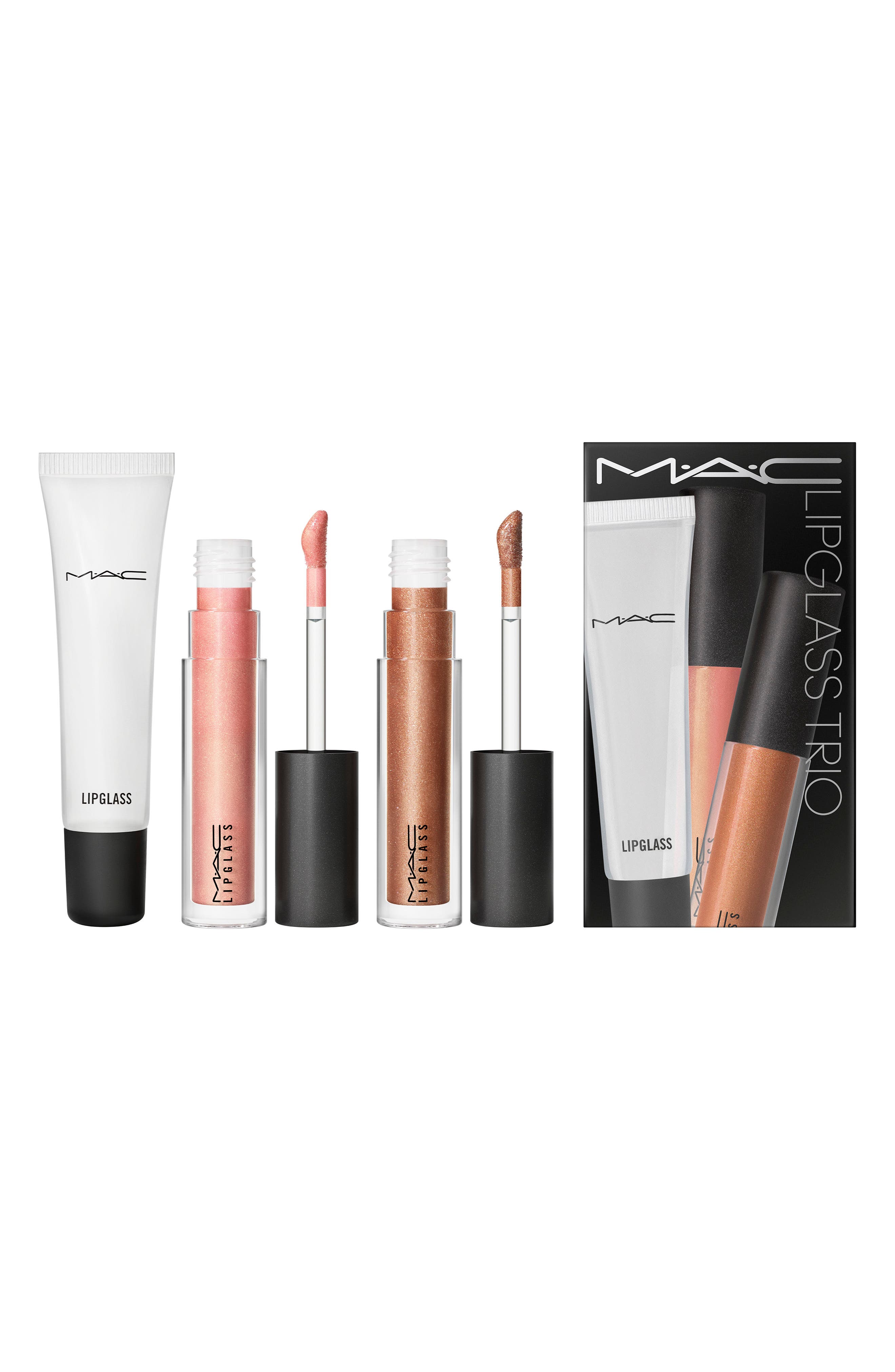 MAC Cosmetics Glossed Out Lipglass Trio $72 Value