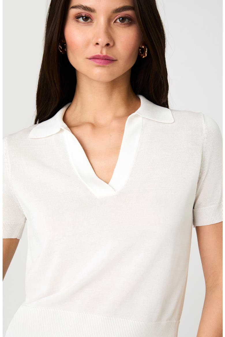 Sergio Short Sleeve Polo Sweater, Alternate, color, 10-SUMMER WHITE