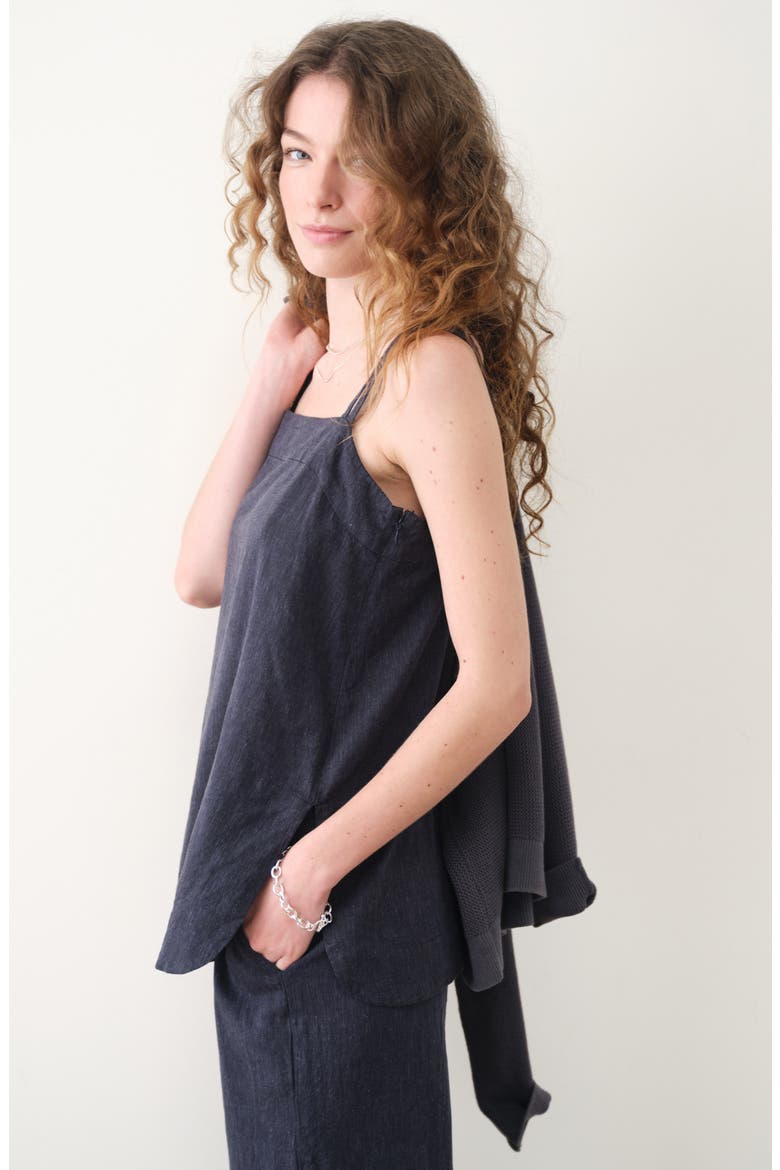 Mara Hemp Blend Tank, Alternate, color, INDIA INK