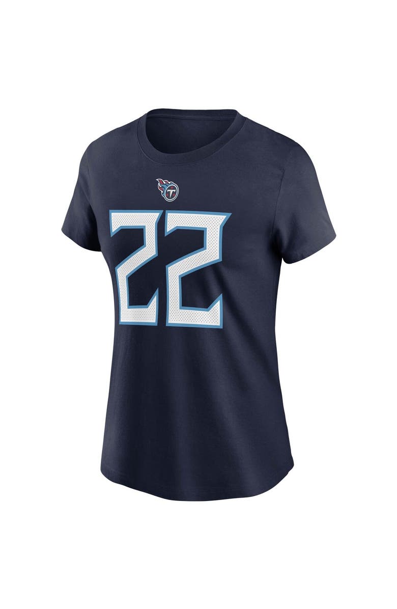 Nike Women's Nike Derrick Henry Navy Tennessee Titans Player Name & Number T-Shirt, Alternate, color,