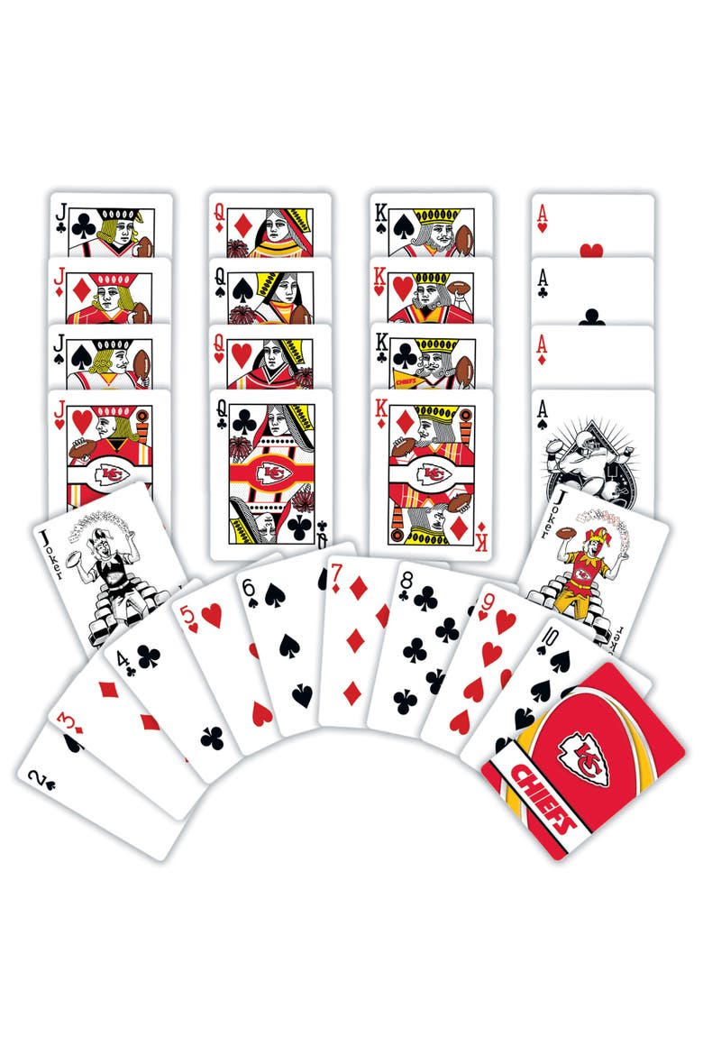 Kansas City Chiefs Playing Cards, Alternate, color, Multicolor