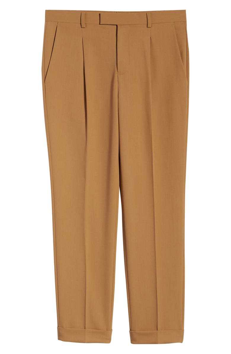 Topman Bridge Skinny Fit Pleated Dress Pants, Alternate, color, 