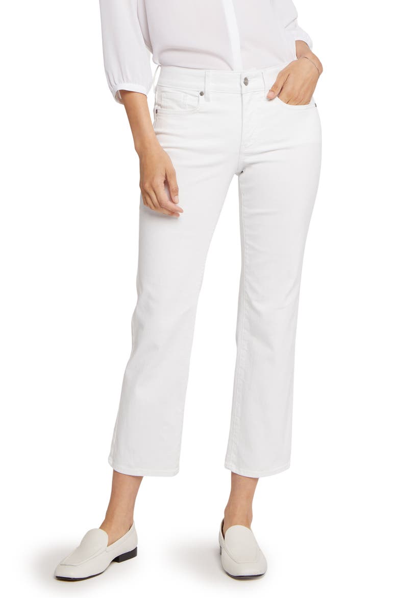 Marilyn Straight Leg Ankle Jeans, Main, color, OPTIC WHITE