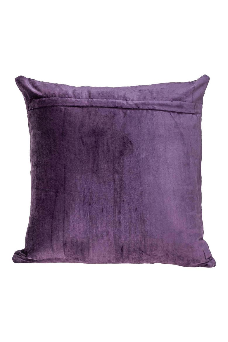Sora Quilted Throw Pillow, Alternate, color, PURPLE