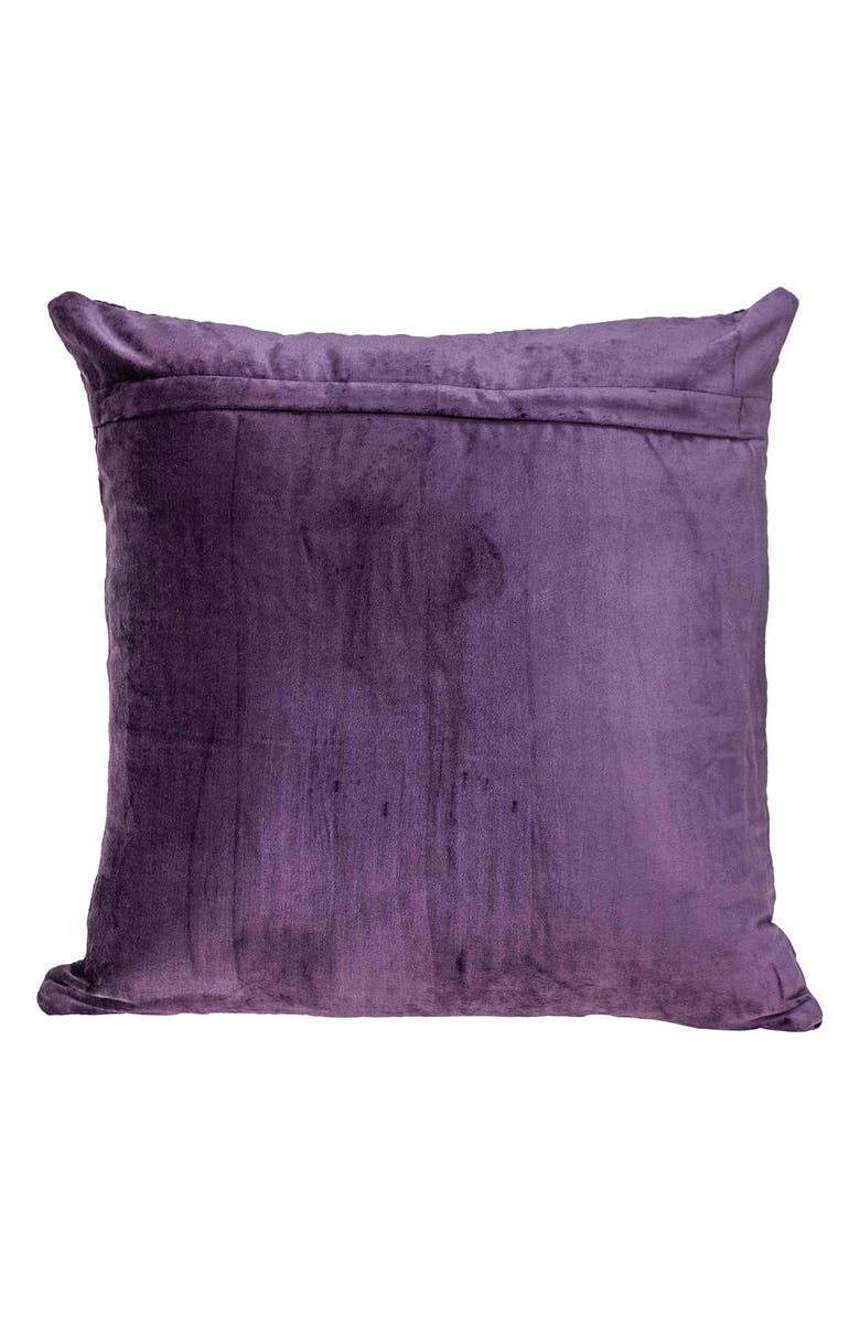 PARKLAND COLLECTION Sora Quilted Throw Pillow, Alternate, color, Purple