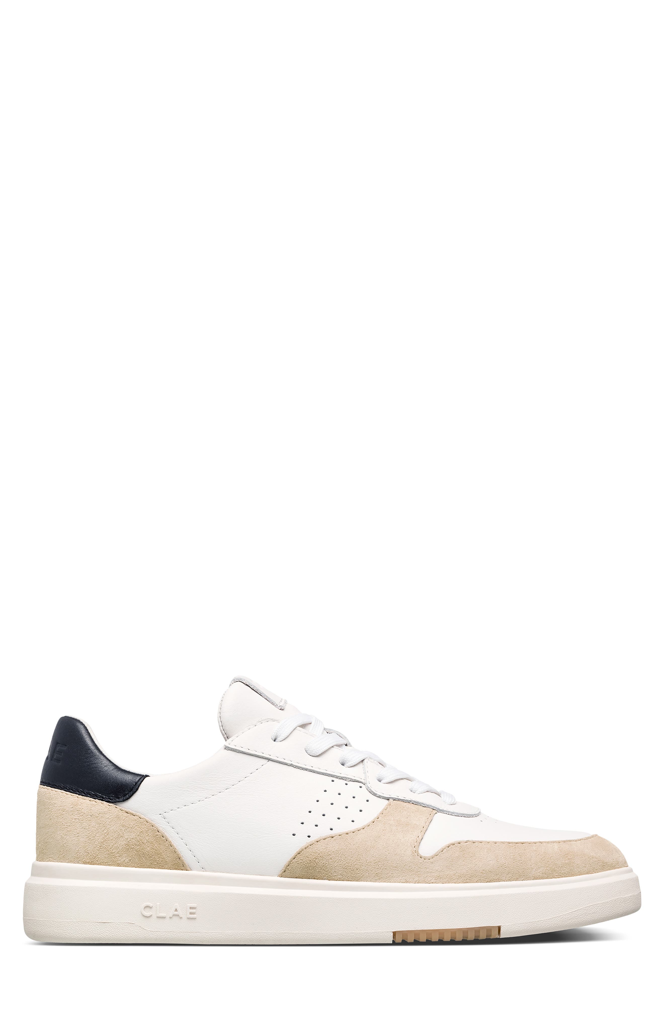 CLAE Moses Sneaker, Main, color, White Wood Ash Black