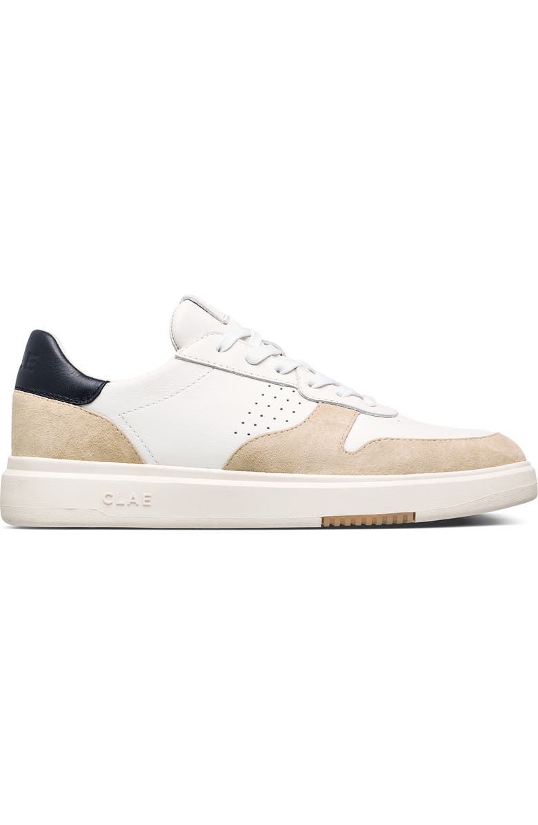 CLAE Moses Sneaker, Main, color, White Wood Ash Black
