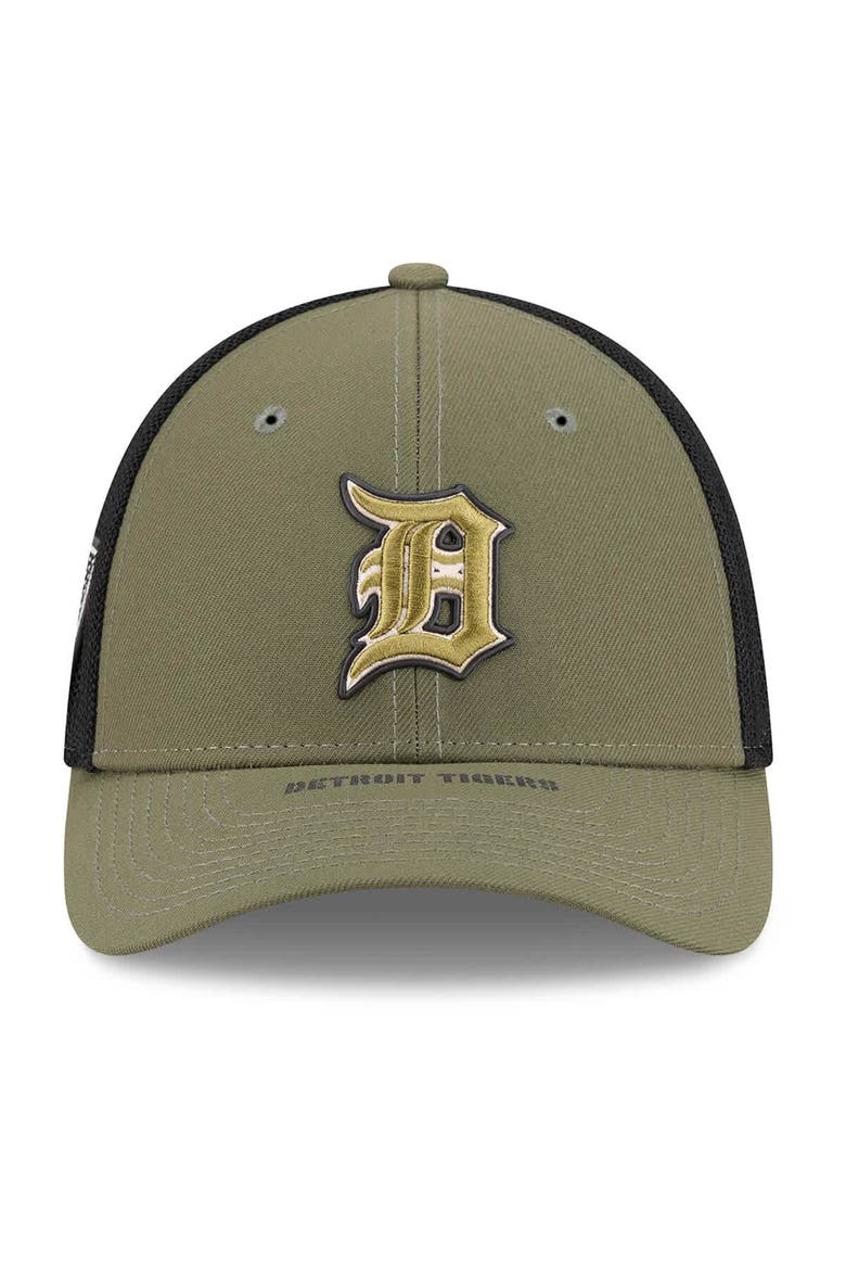 Men's New Era  Olive Detroit Tigers 2026 Armed Forces Day 39THIRTY M-Crown Flex Hat, Alternate, color, Olive