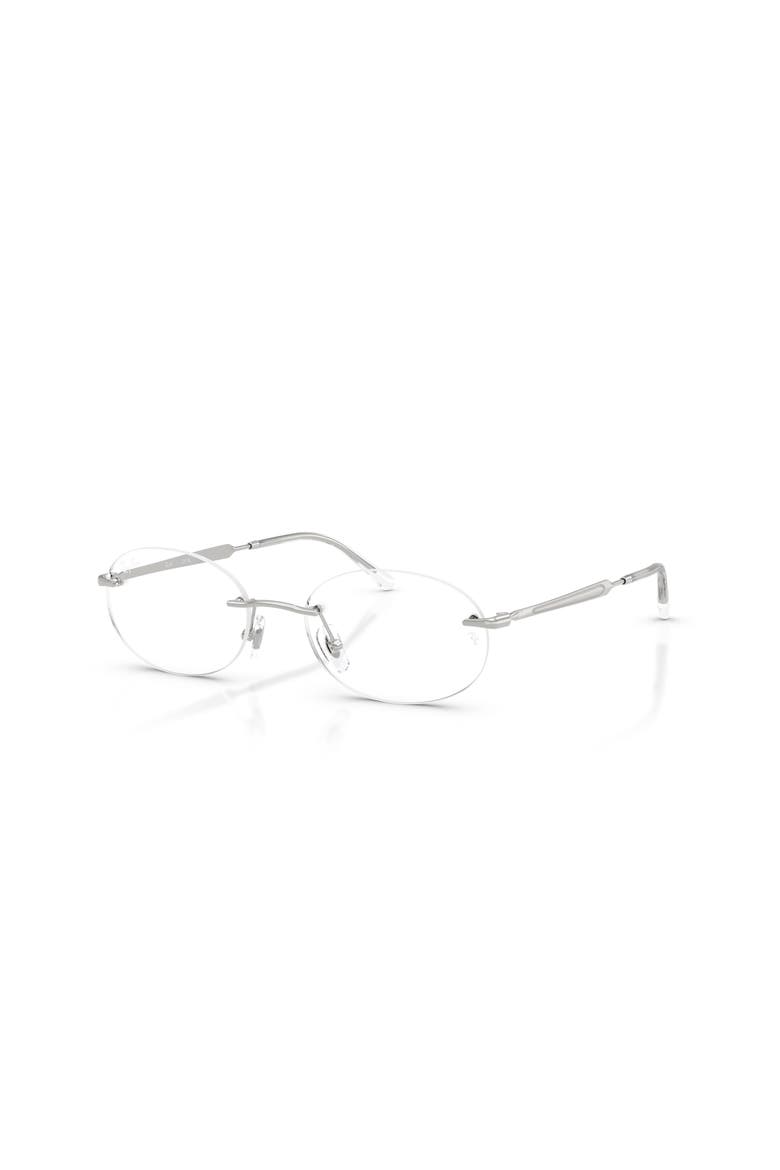 52mm Oval optical glasses, Main, color, Silver
