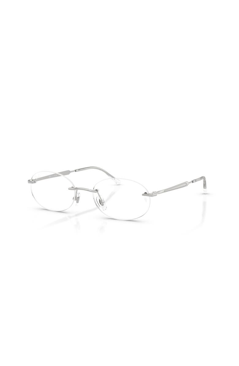Ray-Ban 50mm Oval optical glasses, Main, color, Silver
