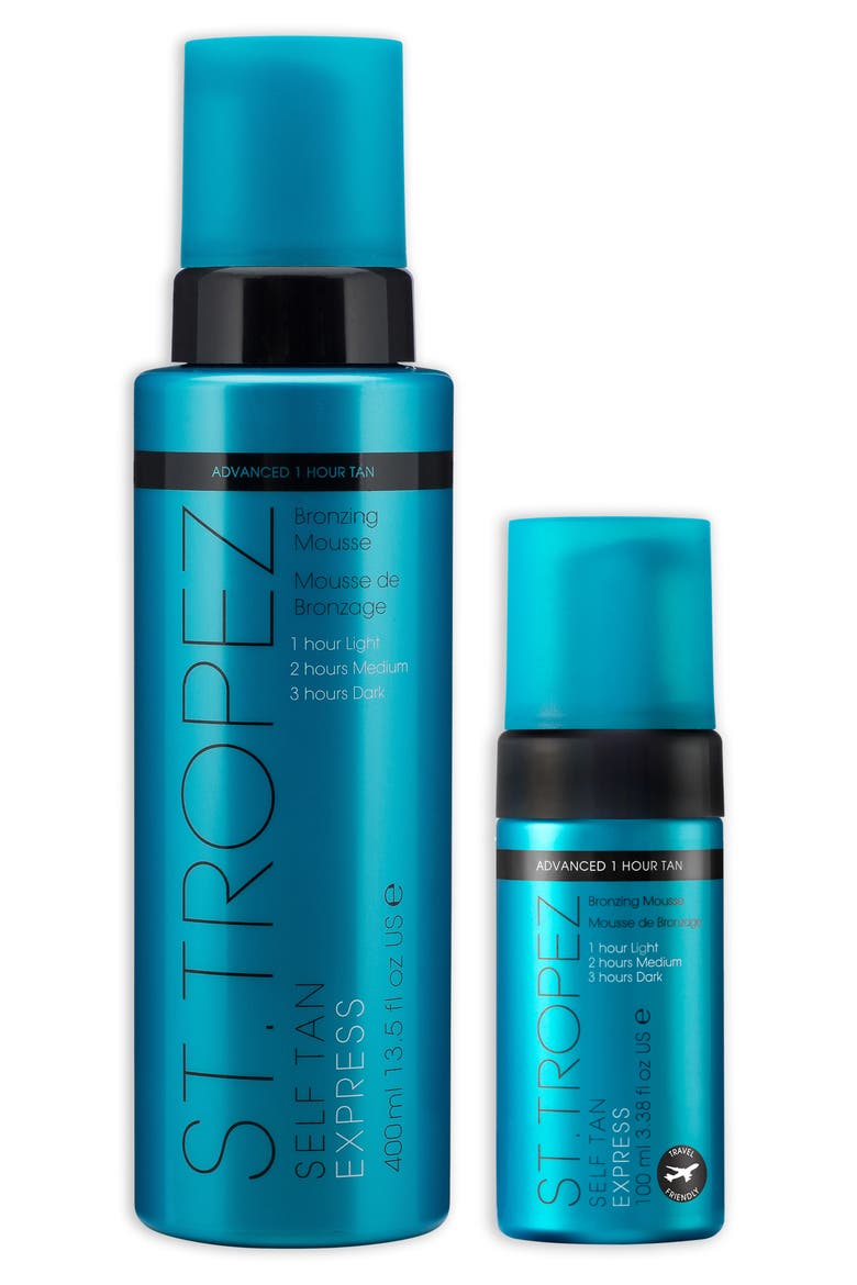 Self Tan Express Bronzing Mousse Home & Away Set (Nordstrom Exclusive) $128 Value, Main, color, NO COLOR