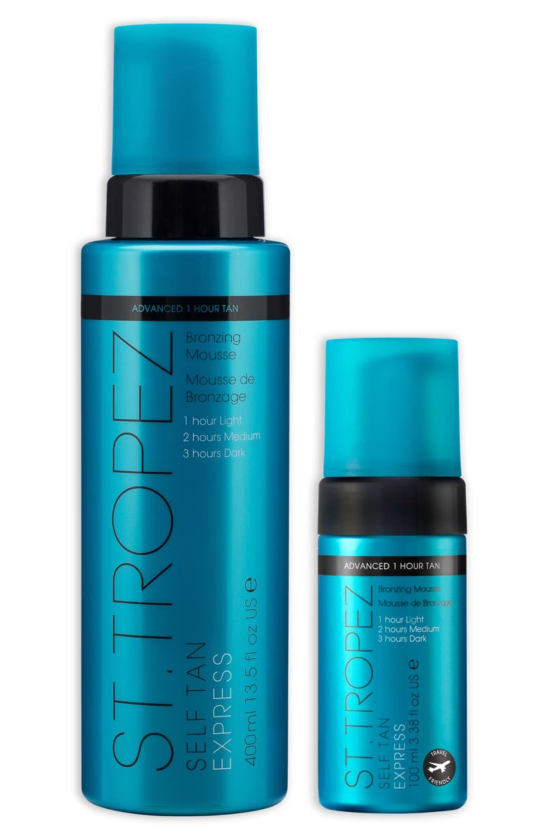 St. Tropez Self Tan Express Bronzing Mousse Home & Away Set (Nordstrom Exclusive) $128 Value, Main, color,