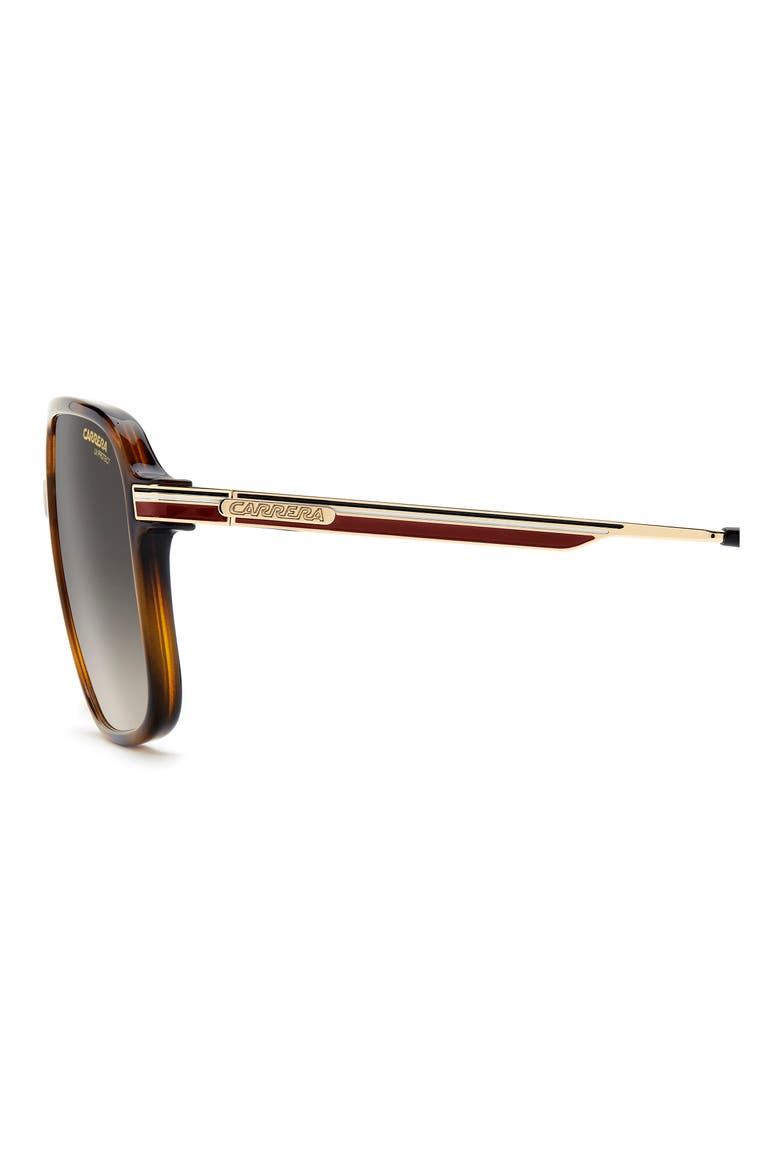 390/S 59mm Gradient Rectangular Sunglasses, Alternate, color, HAVANA/ DARK GREY SF