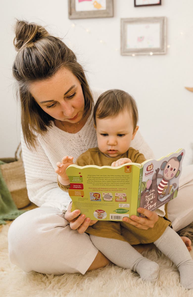 Bababoo and friends<sup>®</sup> Yuki Monkey Character Book & Plush Set, Alternate, color, Mutli / Turquoise