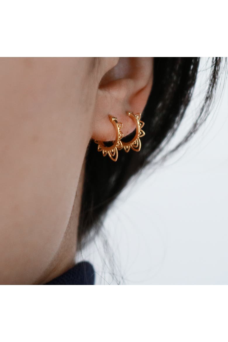 Ella Sun Hoops, Alternate, color, Gold