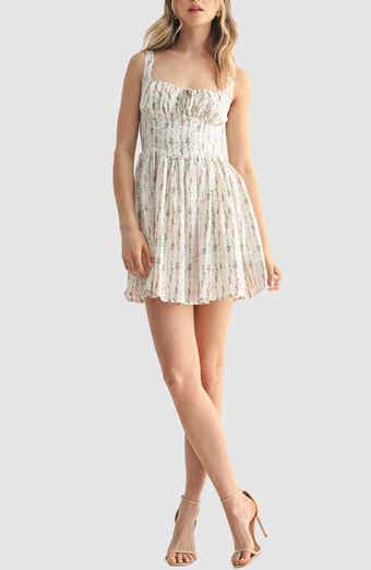 All in Favor Square Neck Mini Sundress