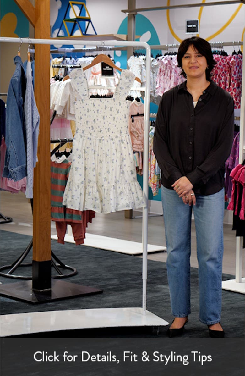 Cap Sleeve Cotton Minidress, sales video thumbnail