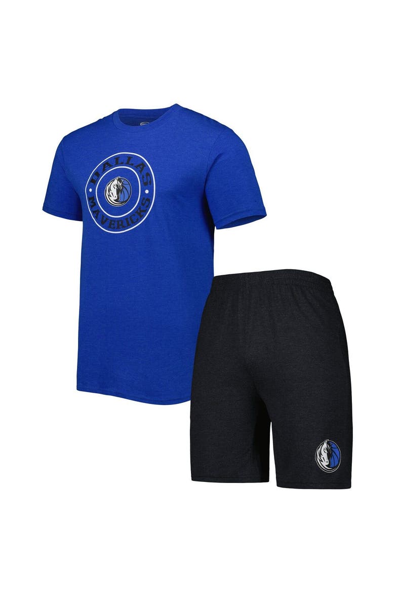 Men's Concepts Sport Blue/Black Dallas Mavericks T-Shirt & Shorts Sleep Set, Main, color, Blue