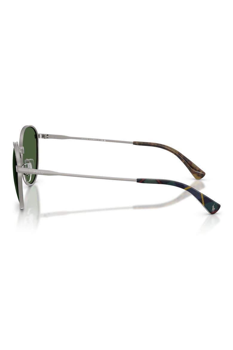 53mm Phantos Sunglasses, Alternate, color, SHINY GUNMETAL / BOTTLE GREEN