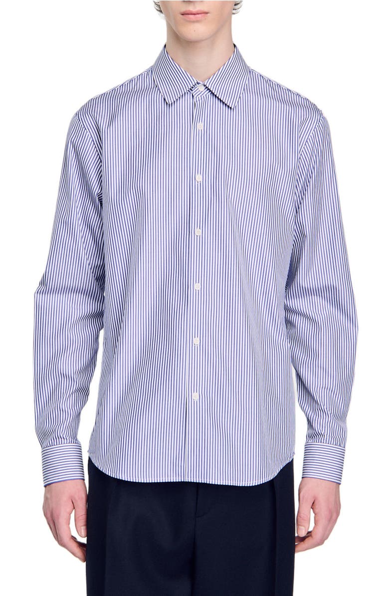 SANDRO Striped shirt, Main, color, 