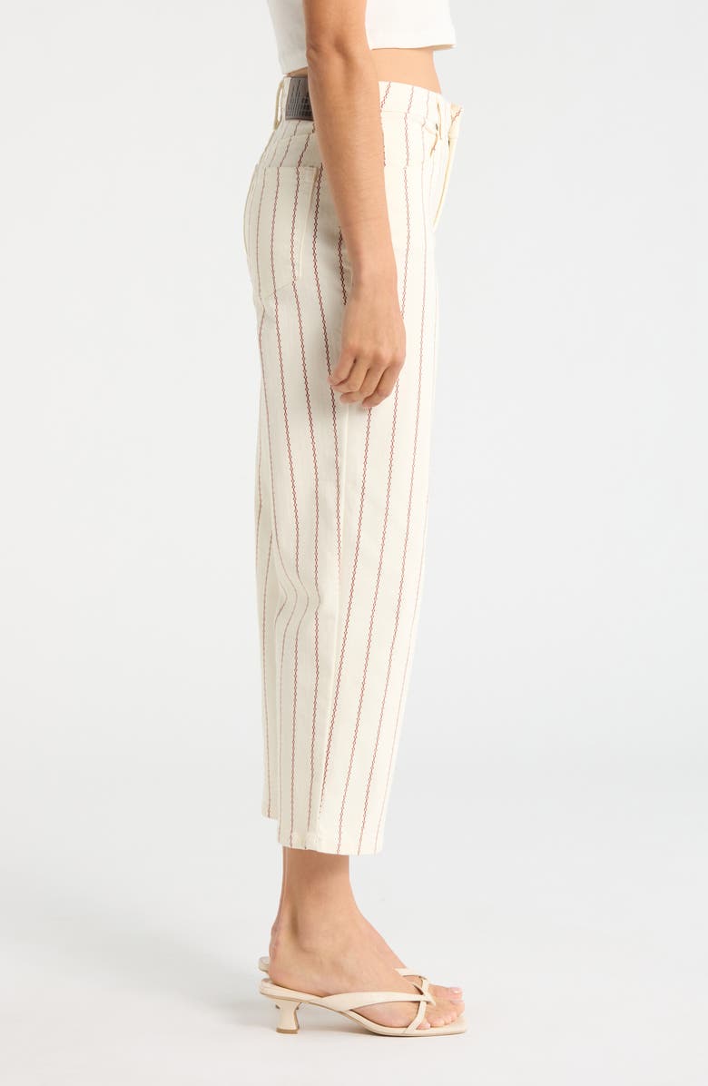 CITY BLUES Stripe Straight Leg Jeans, Alternate, color, Pearl/ Tamarind