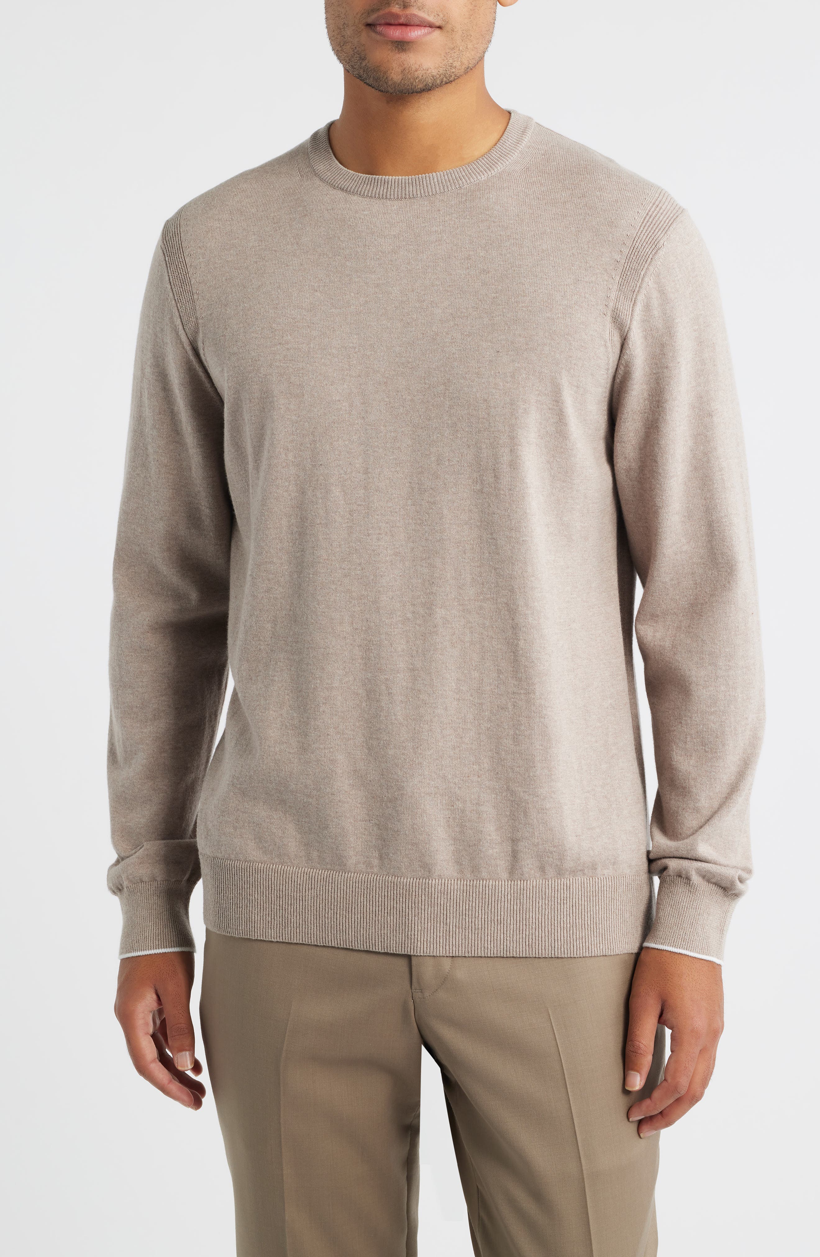 Jack Victor Grassi Crewneck Cotton & Cashmere Sweater