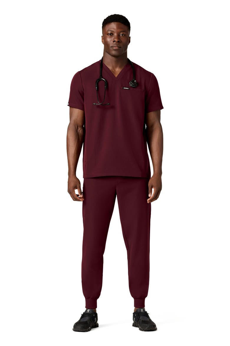 Osmo Men's 8-Pocket Classic Scrub Jogger, Main, color, Burgundy