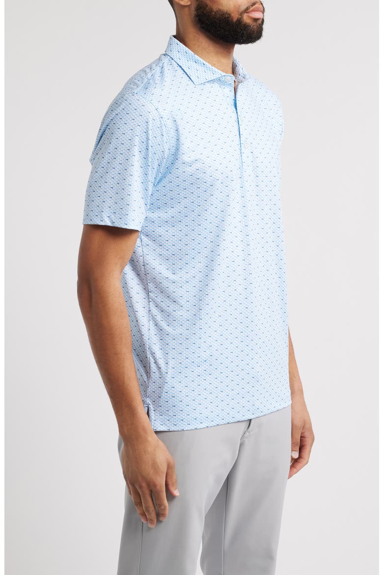 NC Time Abstract Print PREP-FORMANCE Polo, Alternate, color, MALIBLU
