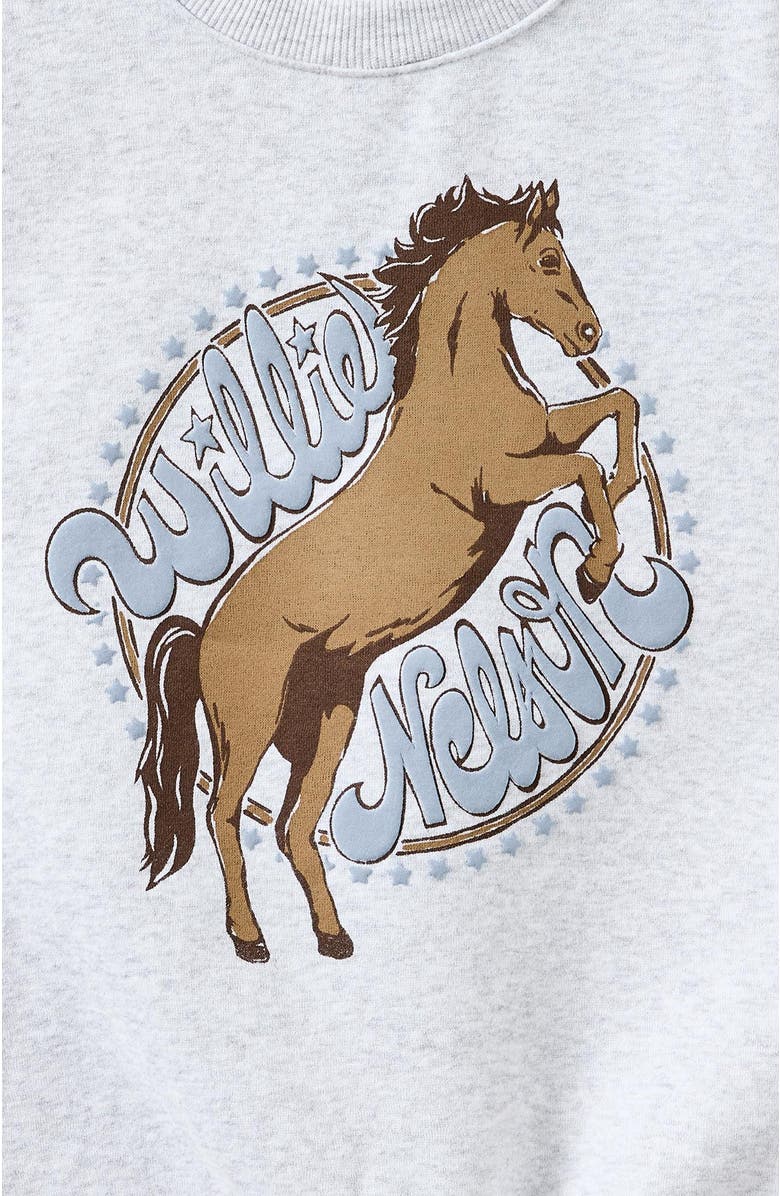 Cotton On Kids Kid's License Sammy Oversized Crew, Alternate, color, Willey Nelson Grey Marle