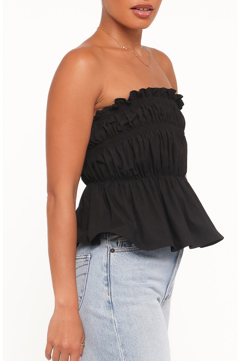 Wilhelmina Strapless Top, Alternate, color, BLACK