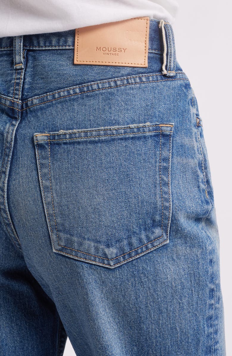 MOUSSY VINTAGE Lyndhurst High Waist Ankle Straight Leg Jeans, Alternate, color, Blue