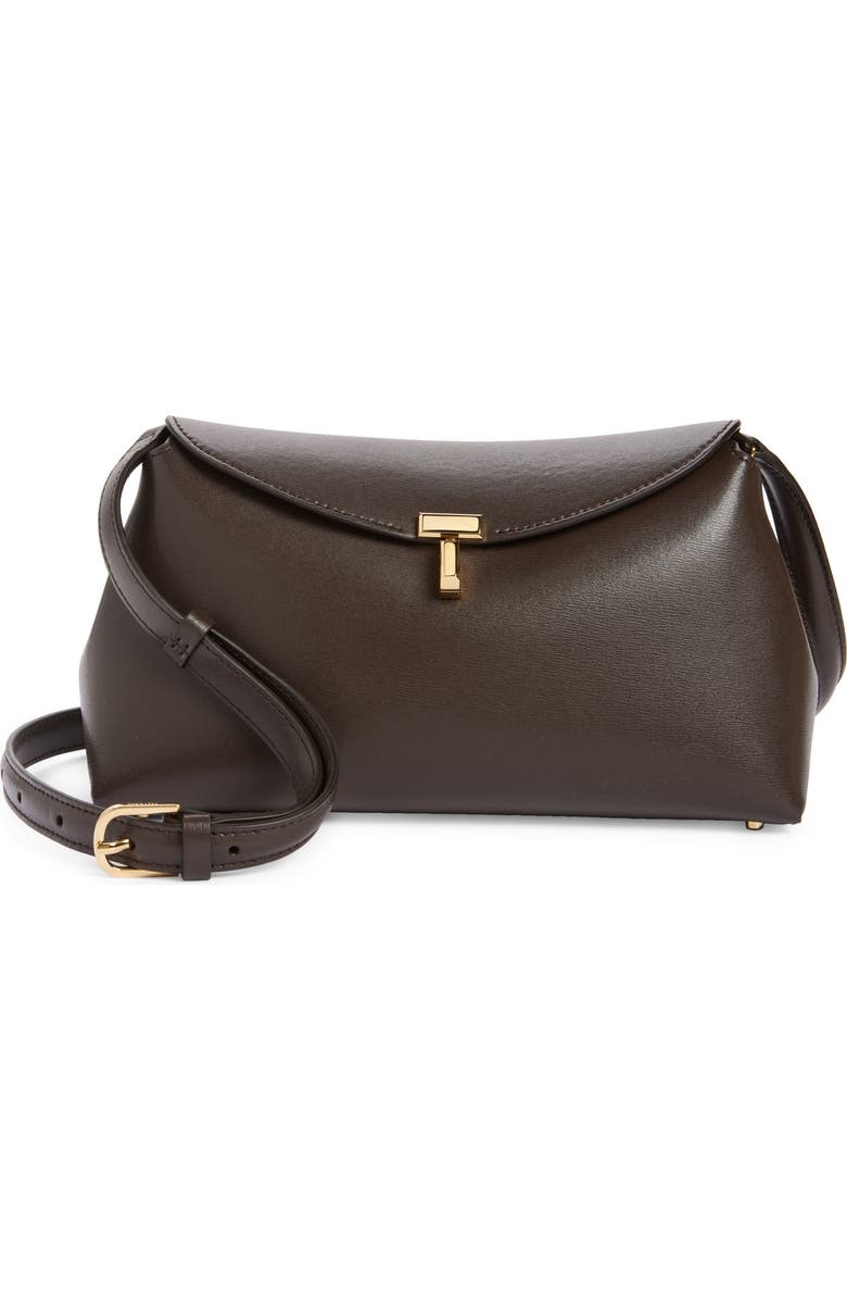 TOTEME T-Lock Leather Clutch, Main, color,