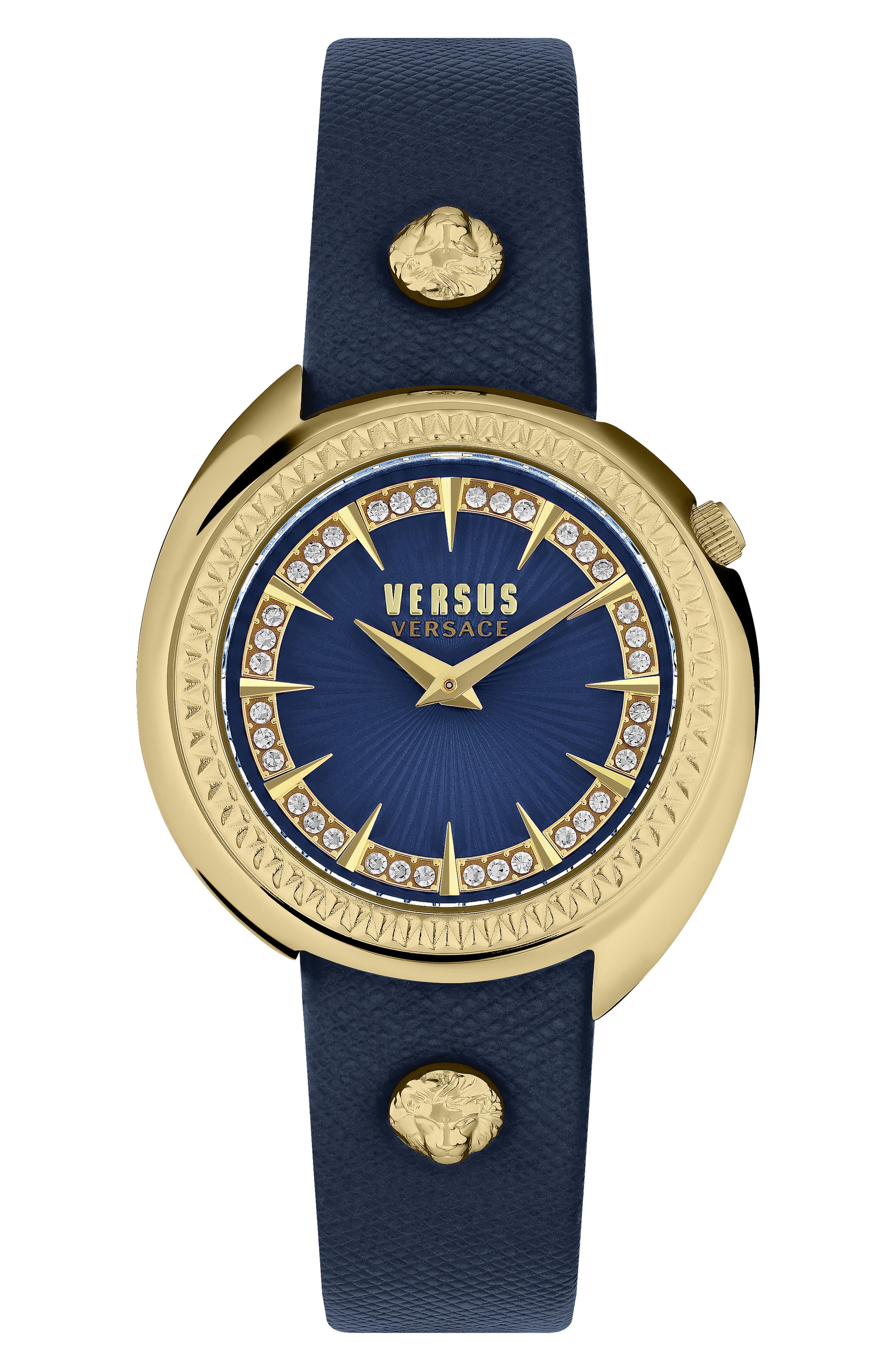 VERSUS Versace Tortona Leather Strap Watch, 38mm
