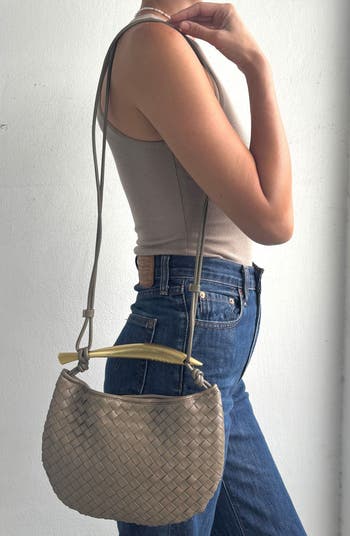 Woven Convertible Crossbody Bag