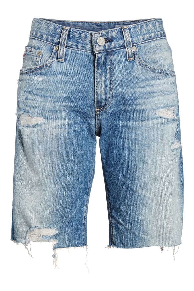 Nikki Cutoff Denim Shorts, Alternate, color, 16 YEARS INDIGO